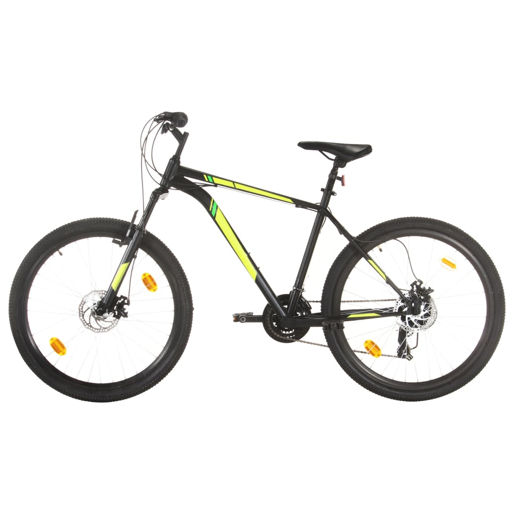 vidaXL 21 sebességes fekete mountain bike 27,5 hüvelykes kerékkel 50cm