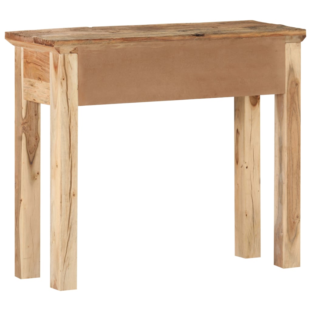 vidaXL tömör akácfa és újrahasznosított fa tálalóasztal 90,5x30x75 cm