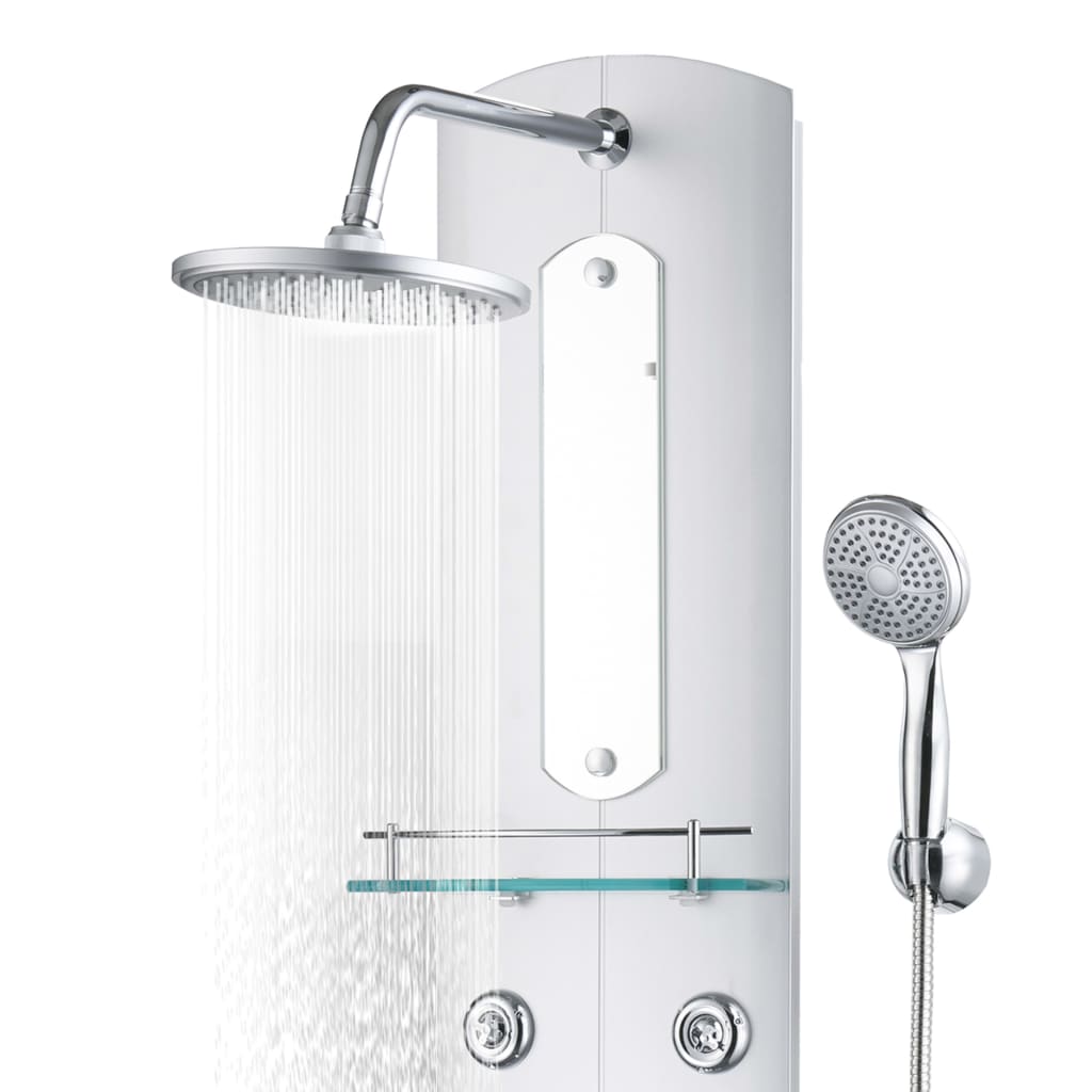 vidaXL ezüstszínű zuhanypanel 25 x 43 x 120 cm