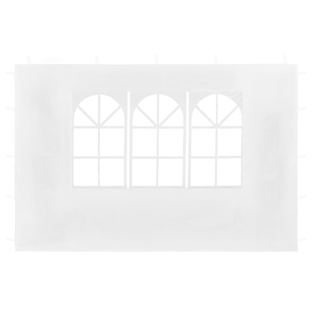 vidaXL 2 db ablakos fehér oldalfal partisátorhoz