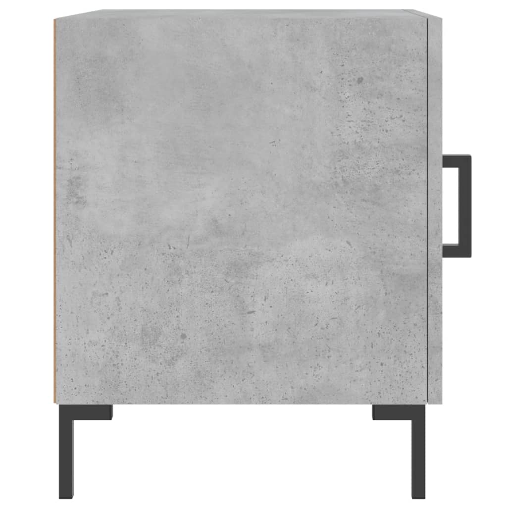 vidaXL betonszürke szerelt fa éjjeliszekrény 40 x 40 x 50 cm