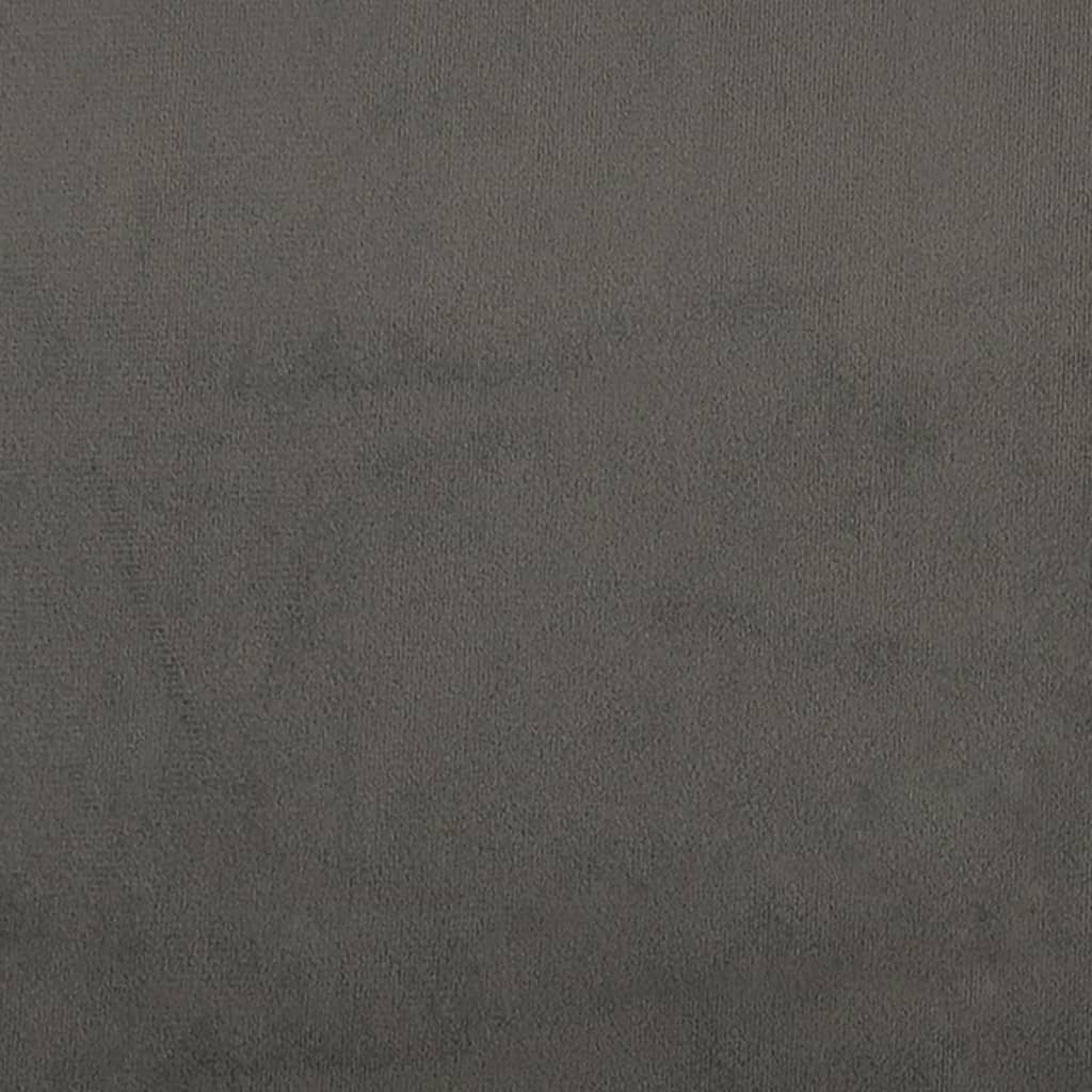 vidaXL sötétszürke bársony fejtámla szárnyakkal 93 x 23 x 118/128 cm