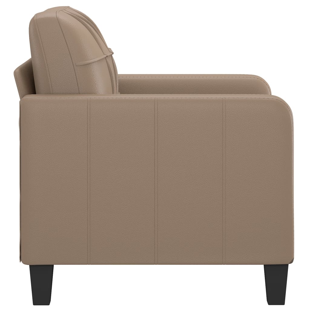vidaXL egyszemélyes Cappuccino műbőr kanapé 60 cm