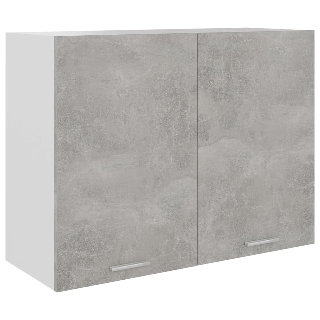 vidaXL betonszürke forgácslap függő szekrény 80 x 31 x 60 cm
