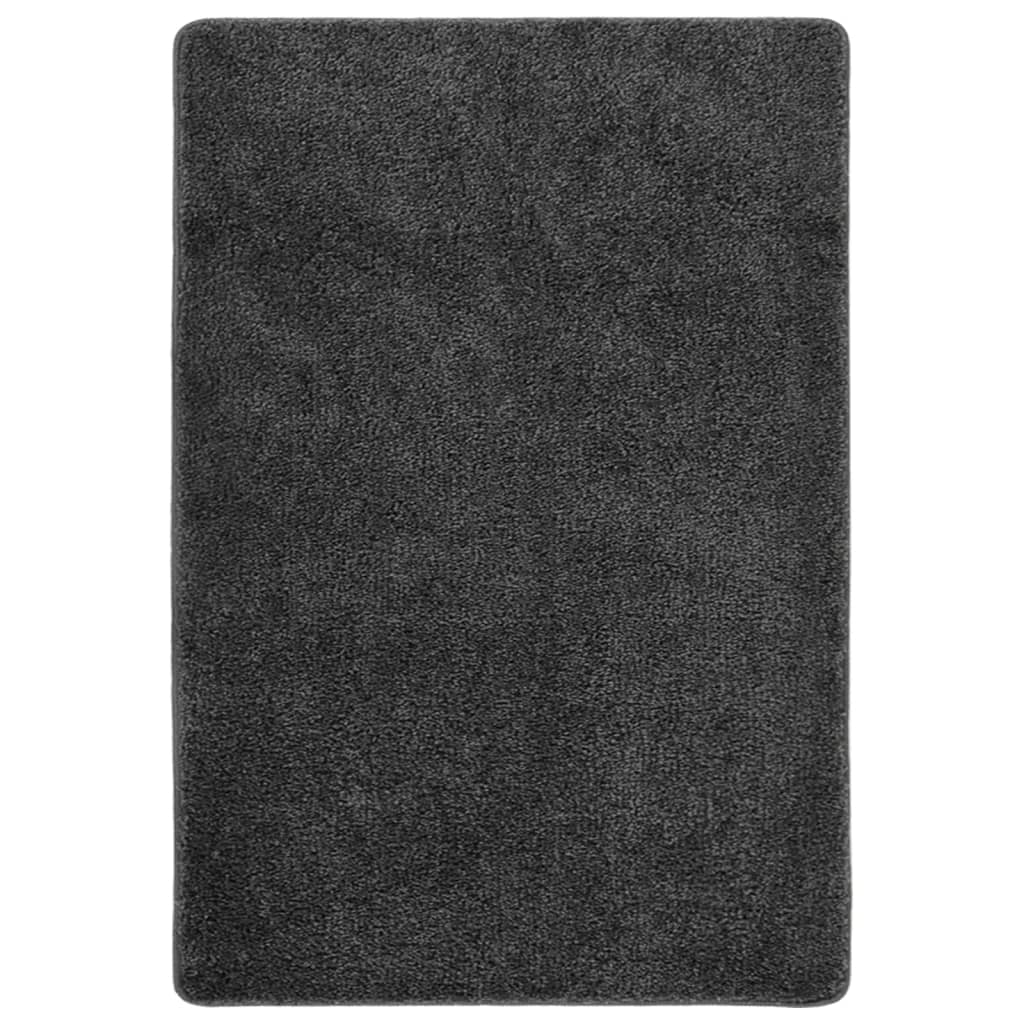 vidaXL sötétszürke csúszásmentes bozontos szőnyeg 160 x 230 cm