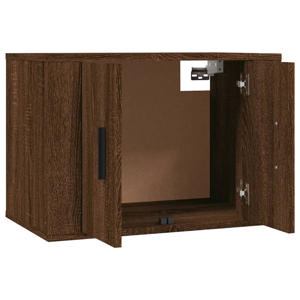 vidaXL 2 db barna tölgyszínű fali TV-szekrény 57x34,5x40 cm
