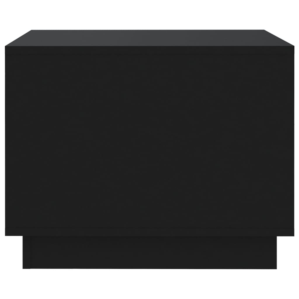 vidaXL fekete forgácslap dohányzóasztal 55 x 55 x 43 cm