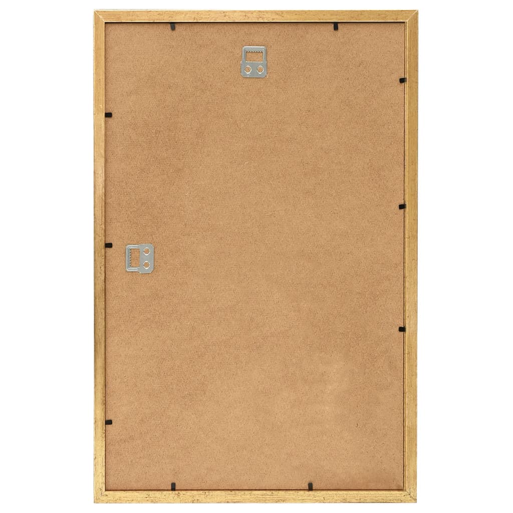 vidaXL 3 db aranyszínű MDF fali/asztali fényképkeret 59,4 x 84 cm