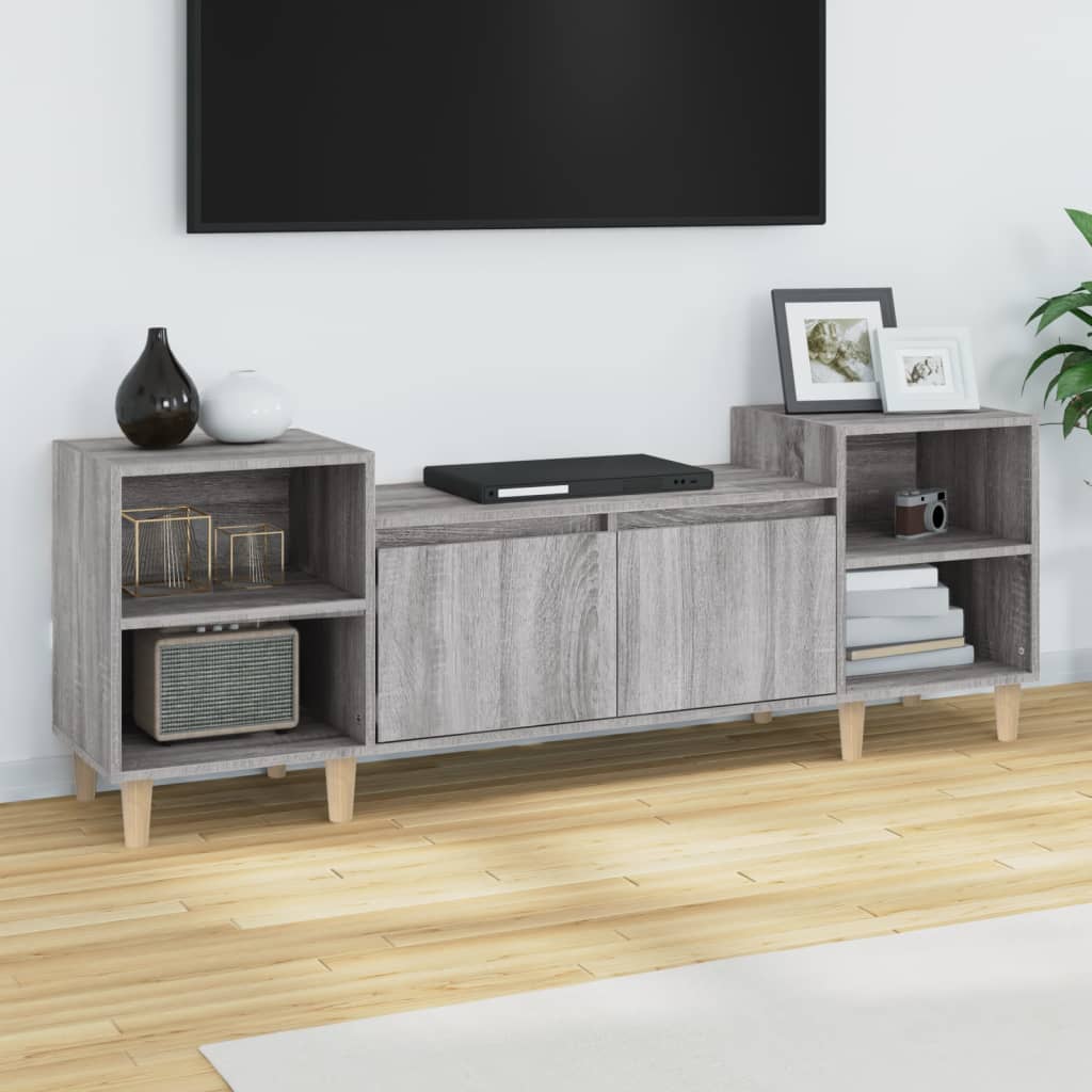 vidaXL szürke sonoma színű szerelt fa TV-szekrény 160x35x55 cm