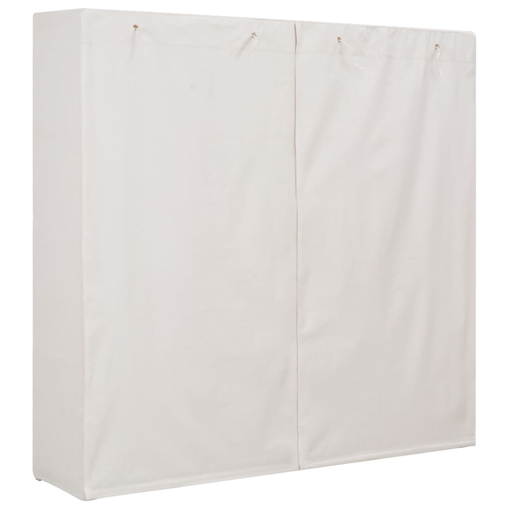 vidaXL fehér szövet ruhásszekrény 173 x 40 x 170 cm