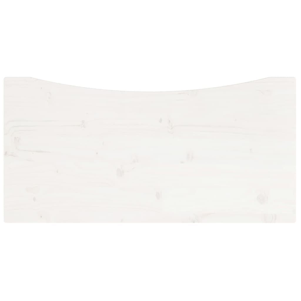 vidaXL fehér tömör fenyőfa asztallap 80 x 40 x 2,5 cm