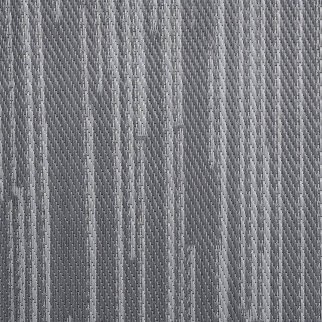 vidaXL antracitszürke PP kültéri szőnyeg 80 x 250 cm