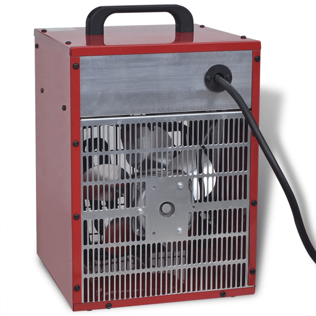 Hordozható ipari elektromos ventilátoros fűtő 5 kW 200 m³/h