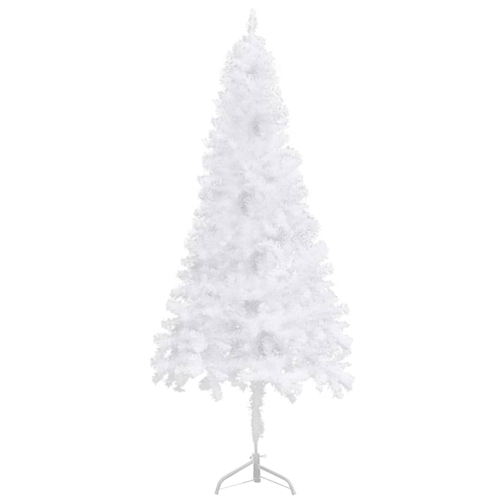 vidaXL fehér PVC megvilágított sarok műkarácsonyfa 210 cm