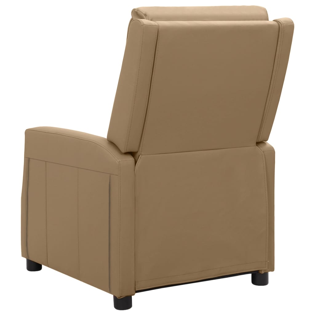 vidaXL kávészínű műbőr dönthető elektromos fotel
