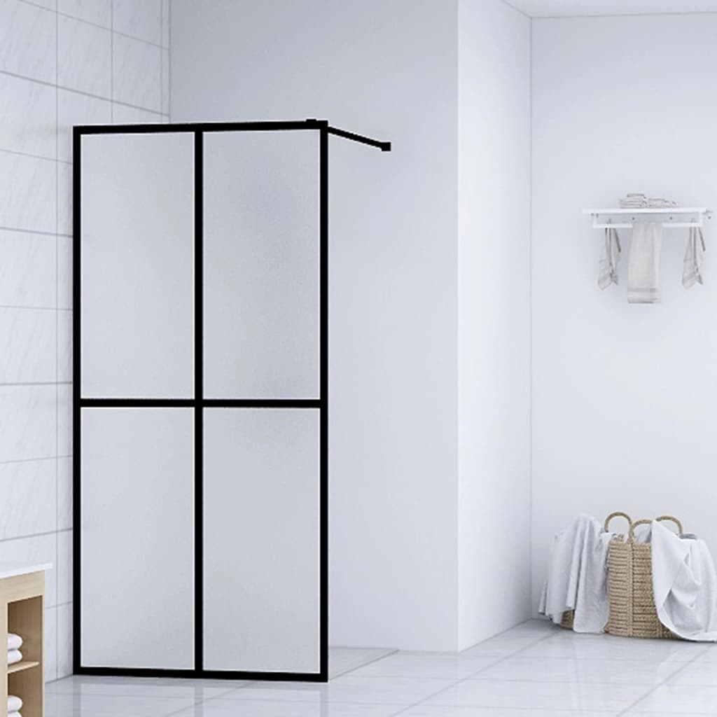 vidaXL homályosított edzett üveg zuhanyfal 140 x 195 cm