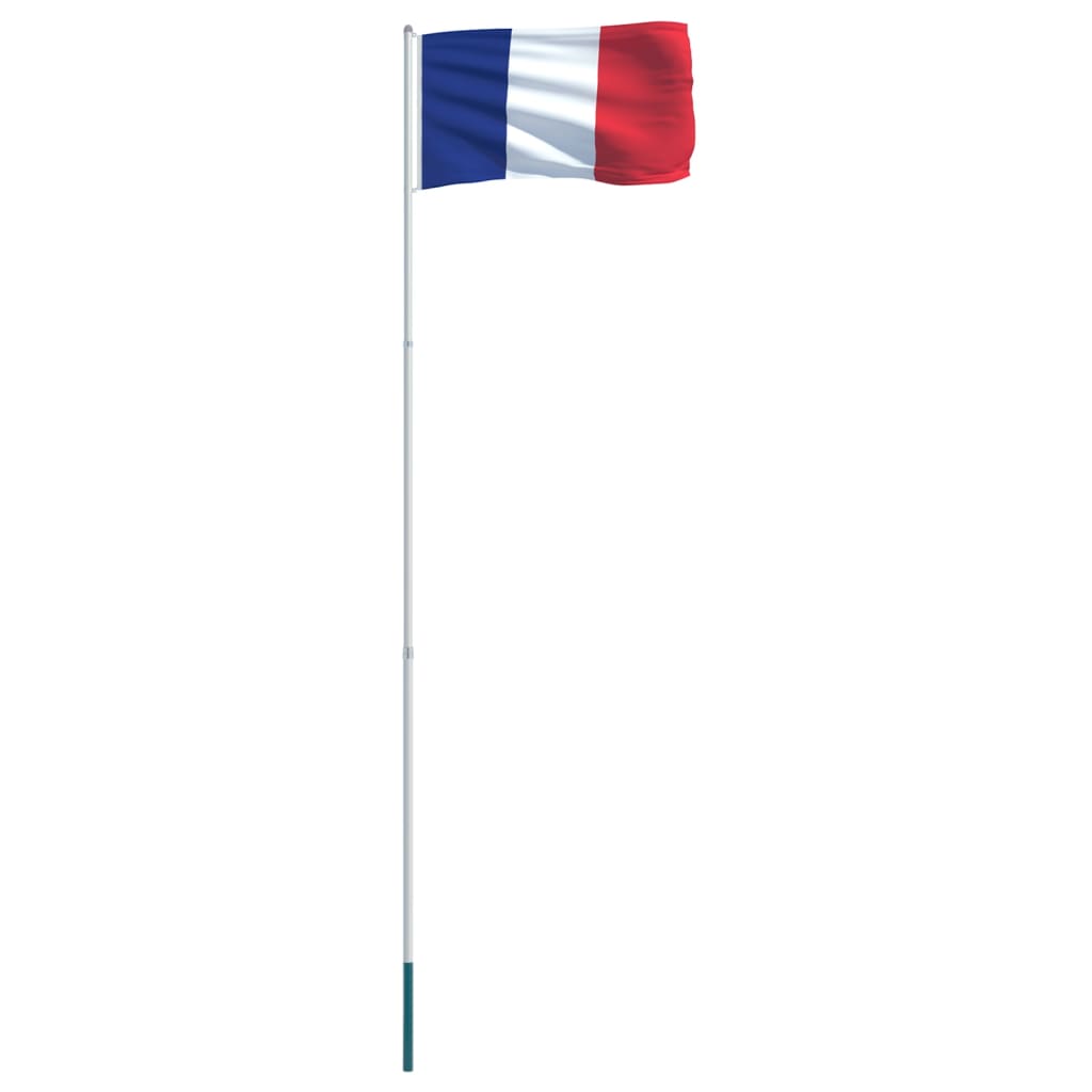 vidaXL francia zászló alumíniumrúddal 4 m