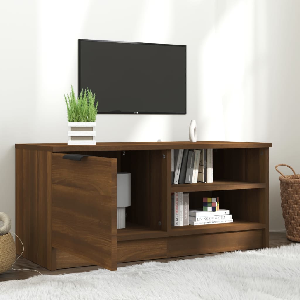 vidaXL barna tölgy színű szerelt fa TV-szekrény 80 x 35 x 36,5 cm