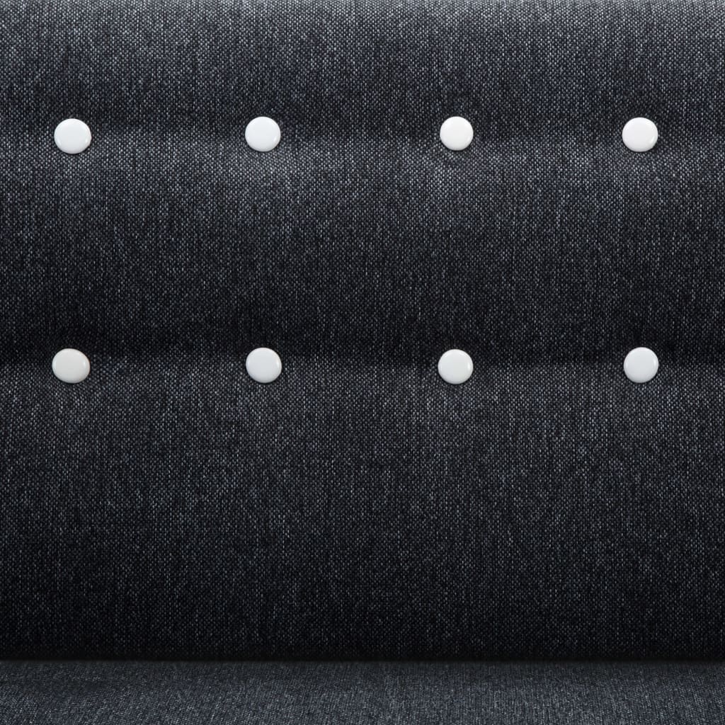 vidaXL L-alakú sötétszürke szövet kanapé 171,5 x 138 x 81,5 cm