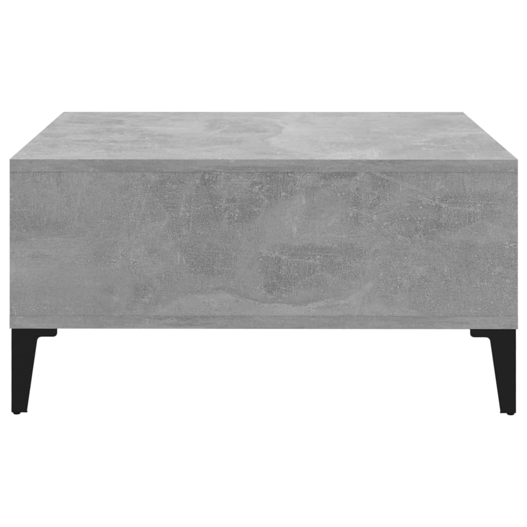 vidaXL betonszürke forgácslap dohányzóasztal 60 x 60 x 30 cm
