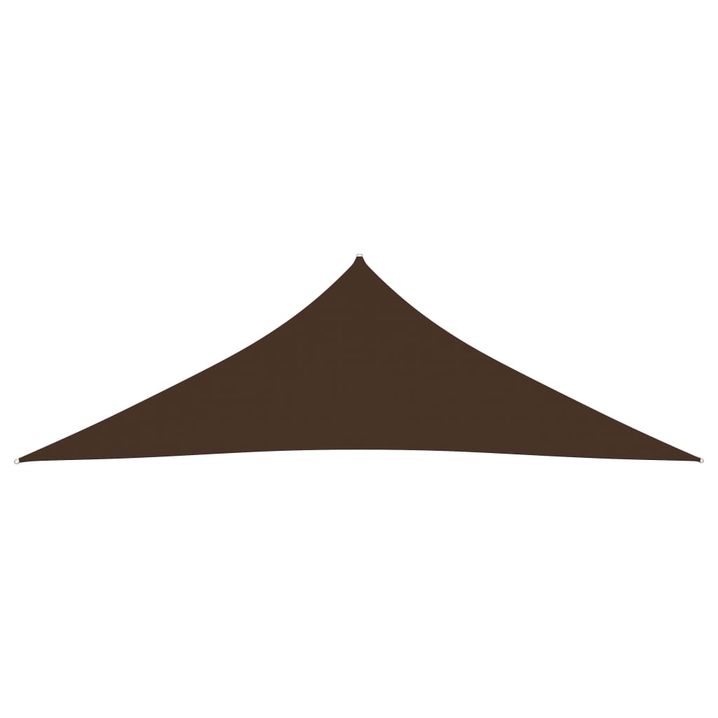 vidaXL barna háromszög alakú oxford-szövet napvitorla 4 x 4 x 5,8 m