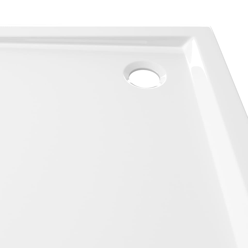 vidaXL szögletes fehér ABS zuhanytálca 80 x 80 cm