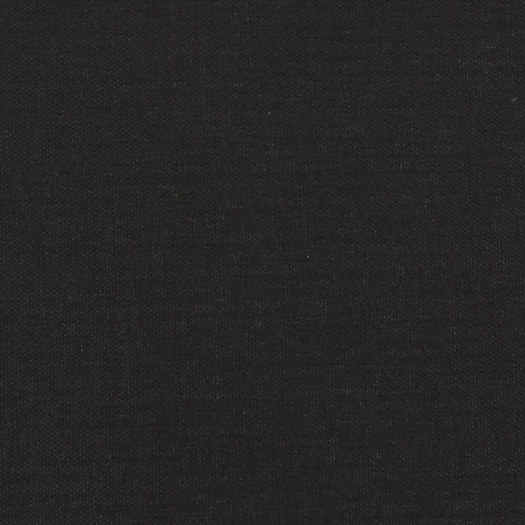 vidaXL kétszemélyes fekete szövet kanapéágy két párnával