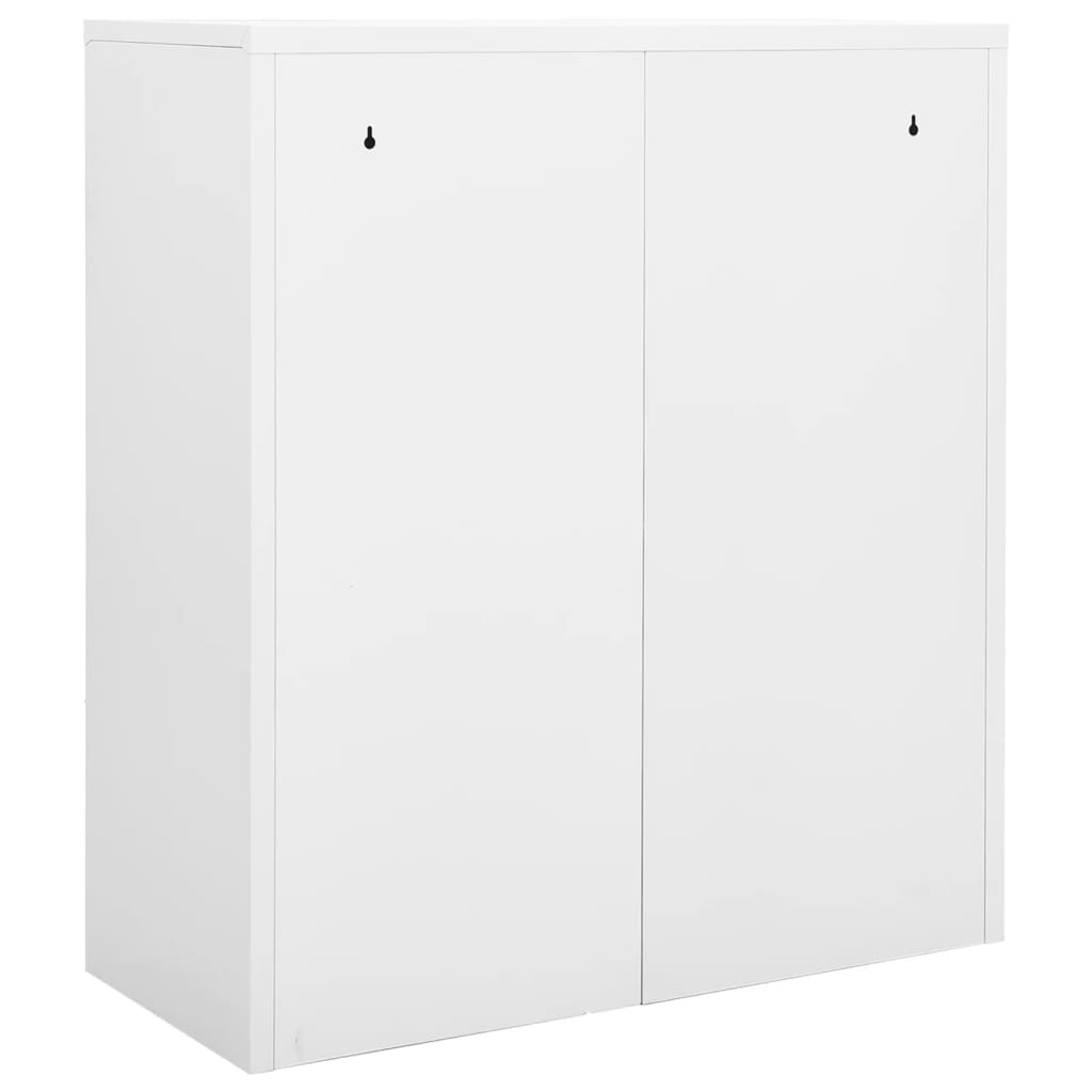 vidaXL fehér acél irodai szekrény 90 x 40 x 102 cm