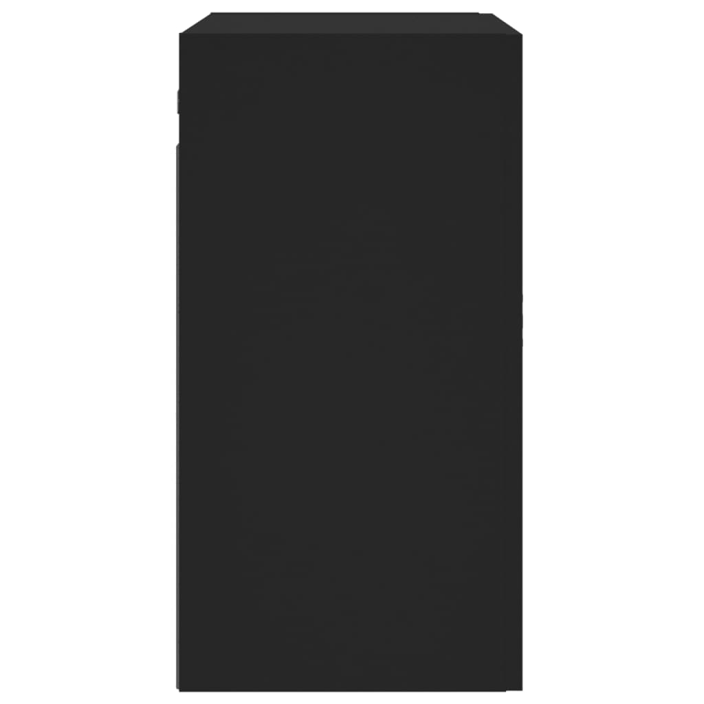 vidaXL fekete szerelt fa faliszekrény 60 x 31 x 60 cm