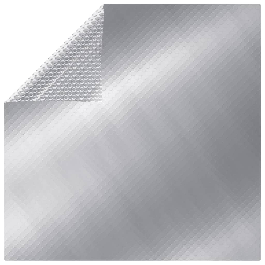 vidaXL ezüst négyszögletes polietilén medencetakaró 1000 x 600 cm