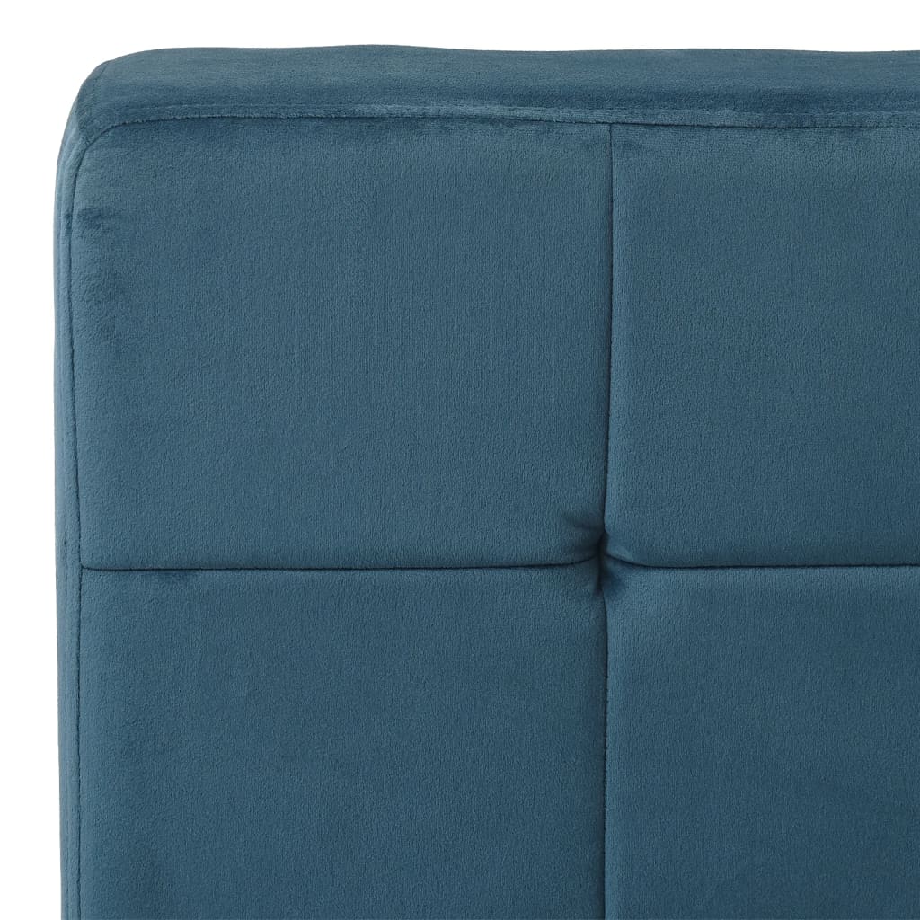 vidaXL kék bársony pihenőszék 65 x 79 x 87 cm