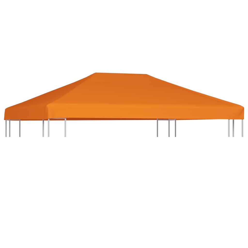 vidaXL narancssárga pavilon tetőponyva 310 g/m², 4 x 3 m