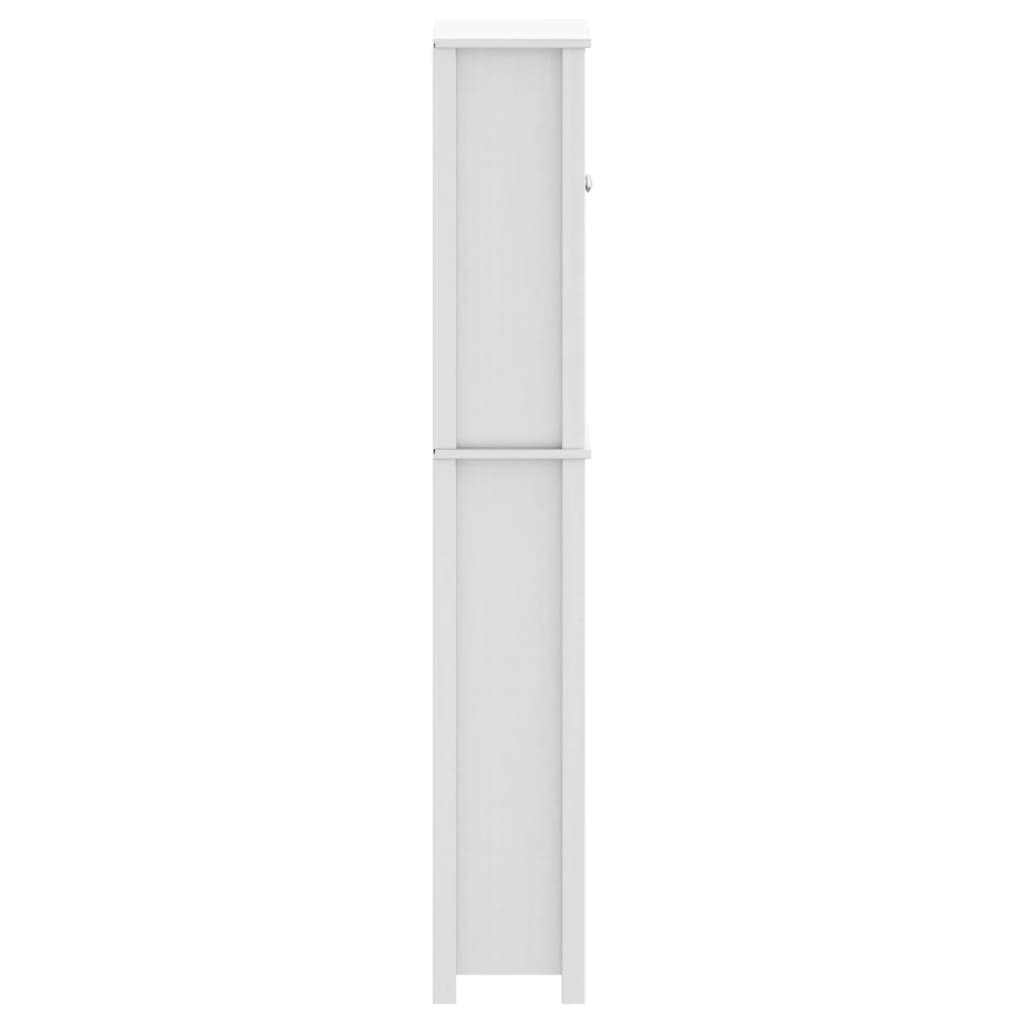 vidaXL BERG fehér tömör fa WC feletti tároló 60 x 27 x 164,5 cm