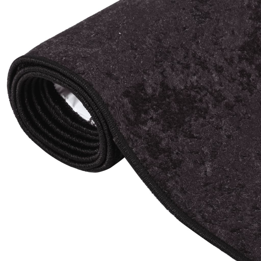 vidaXL antracitszürke csúszásmentes mosható szőnyeg 80 x 150 cm