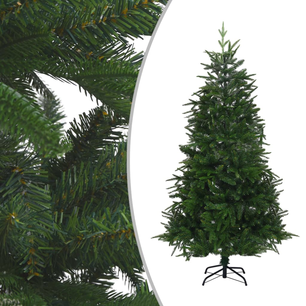 vidaXL zöld PVC és PE megvilágított műkarácsonyfa 240 cm
