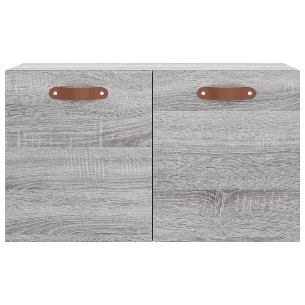 vidaXL szürke sonoma színű szerelt fa faliszekrény 60 x 36,5 x 35 cm
