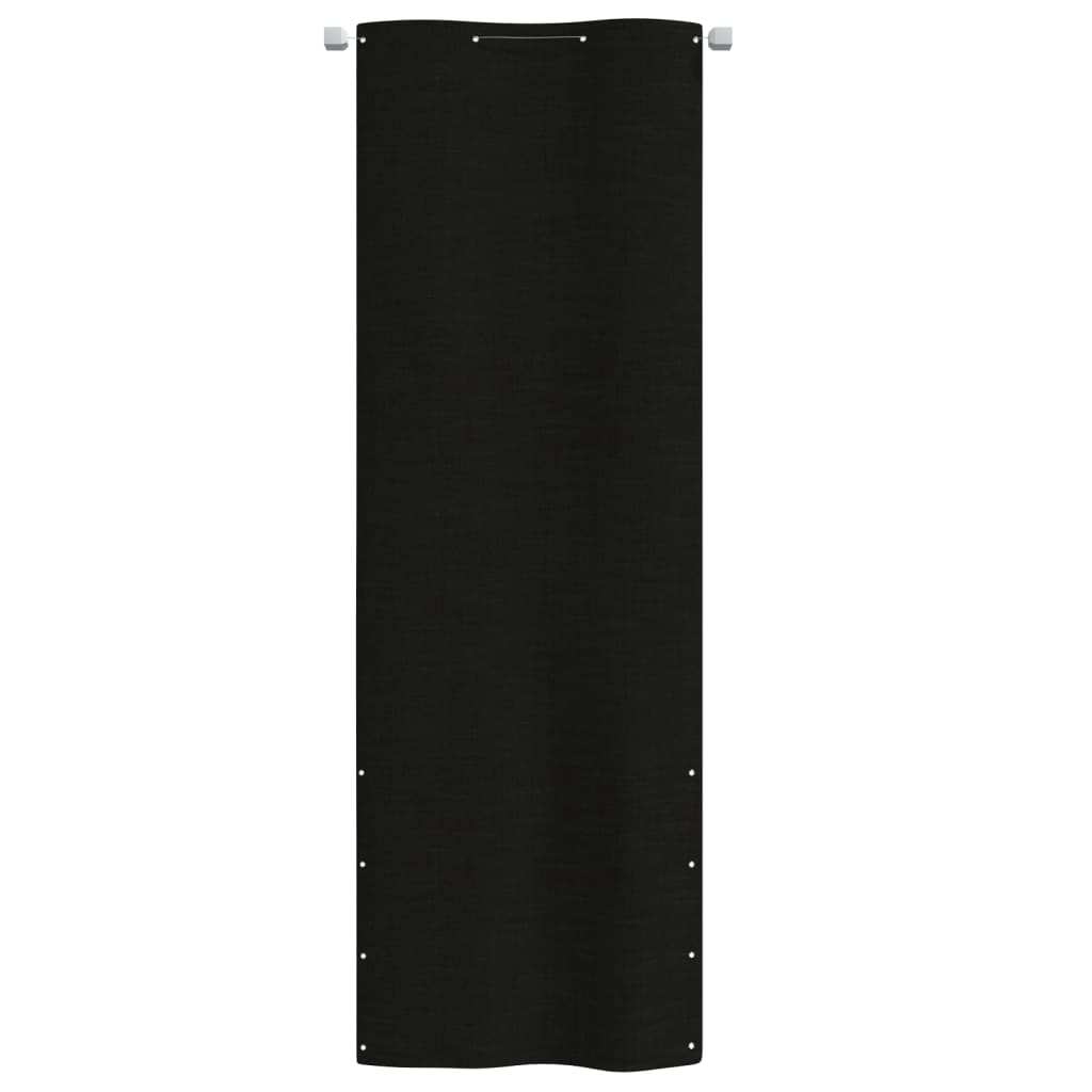 vidaXL fekete oxford-szövet erkélyparaván 80 x 240 cm