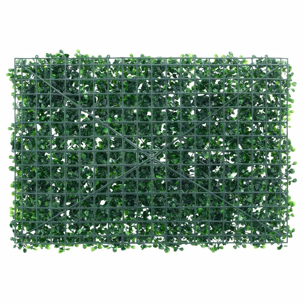  vidaXL 24 db zöld műcserjelevél-kerítés 40 x 60 cm
