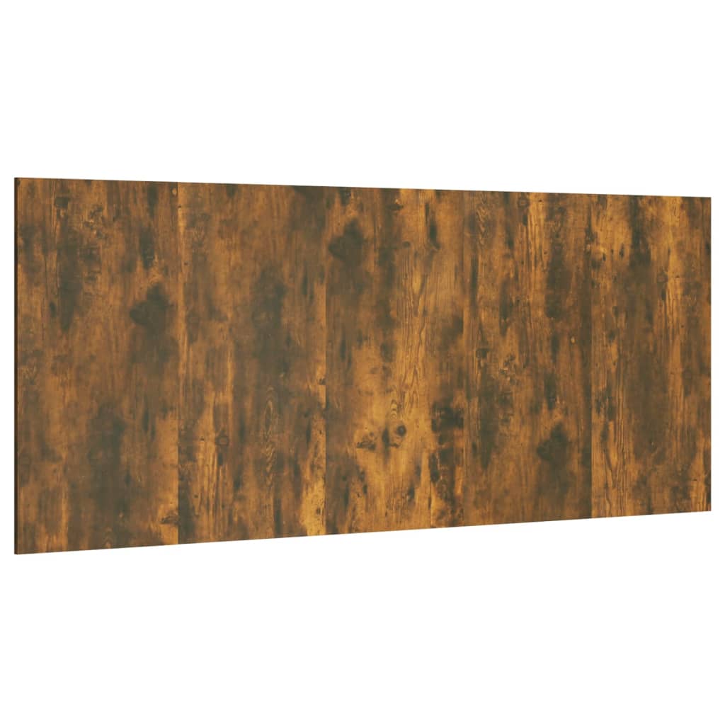 vidaXL füstös tölgy színű szerelt fa ágyfejtámla 200x1,5x80 cm