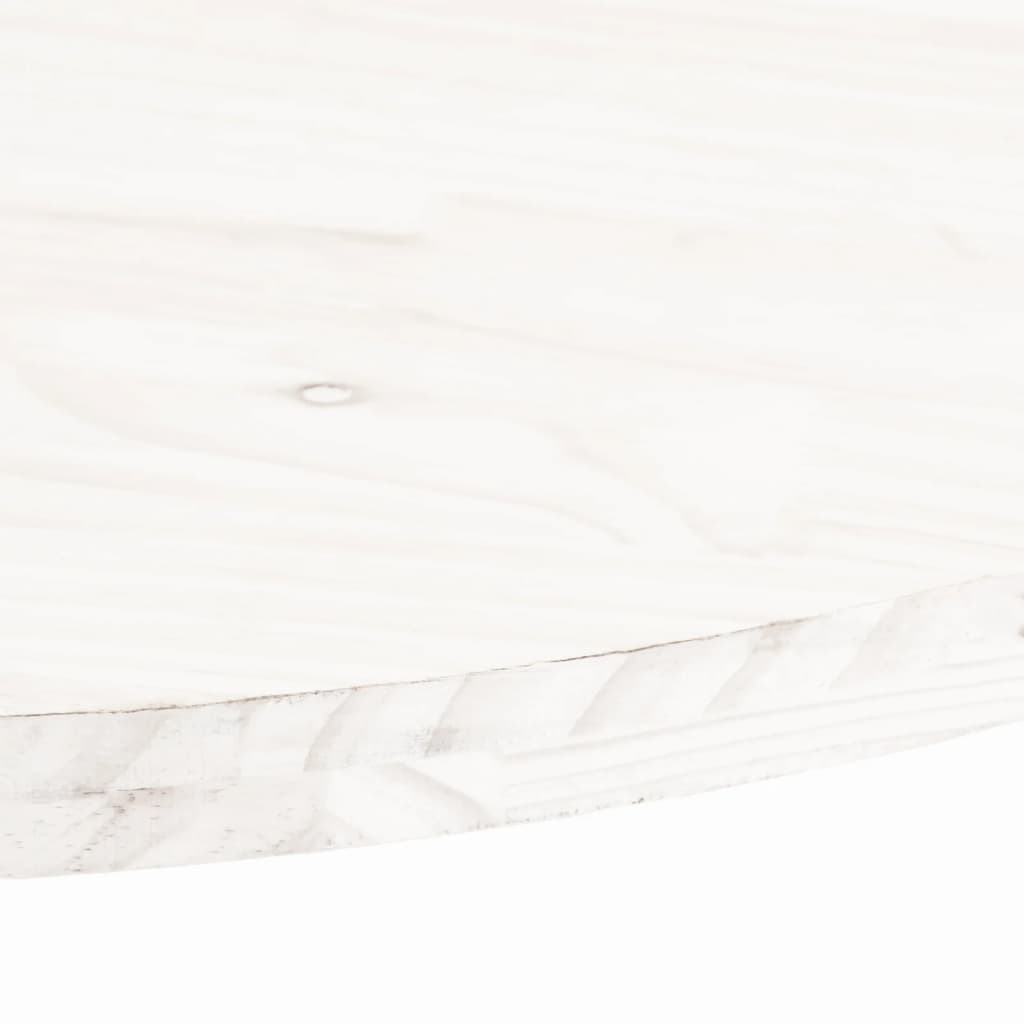 vidaXL fehér tömör fenyőfa ovális asztallap 90x45x2,5 cm