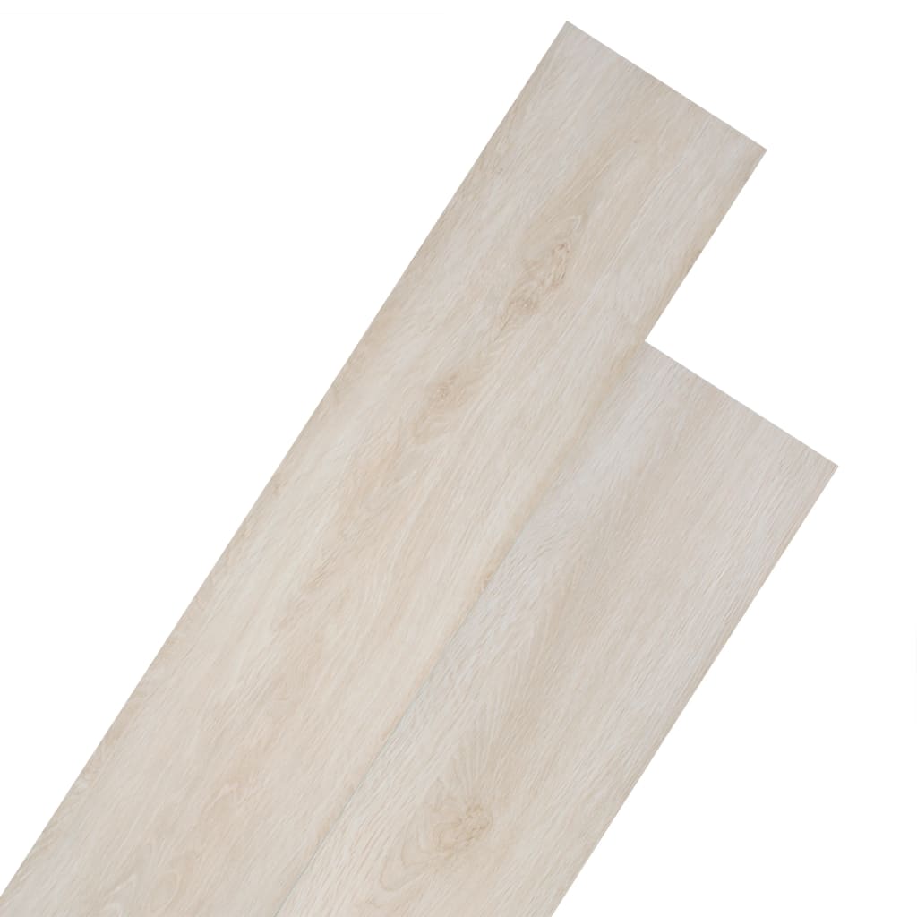 vidaXL fehér tölgy öntapadó 2 mm-es PVC padló burkolólap 5,02 m²