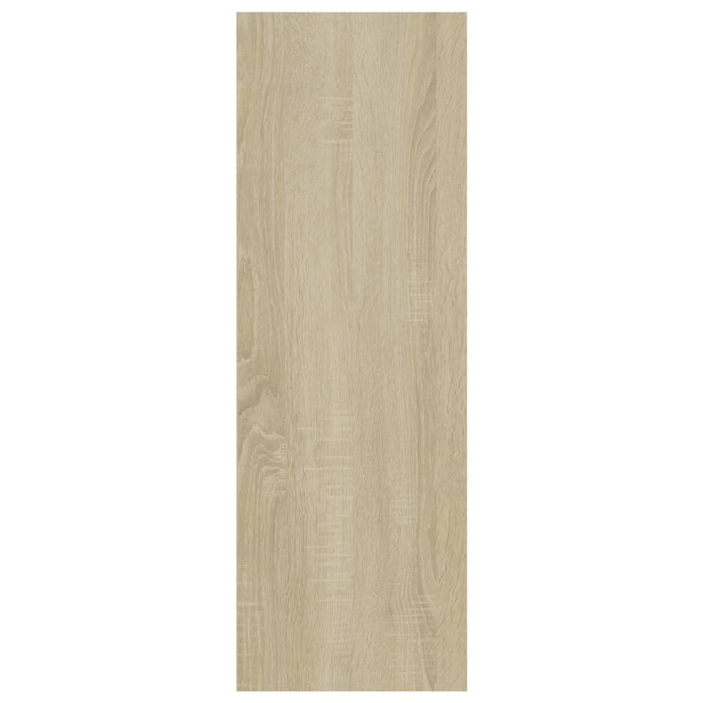 vidaXL fehér és sonoma szerelt fa könyv-/tálalószekrény 66x30x98 cm