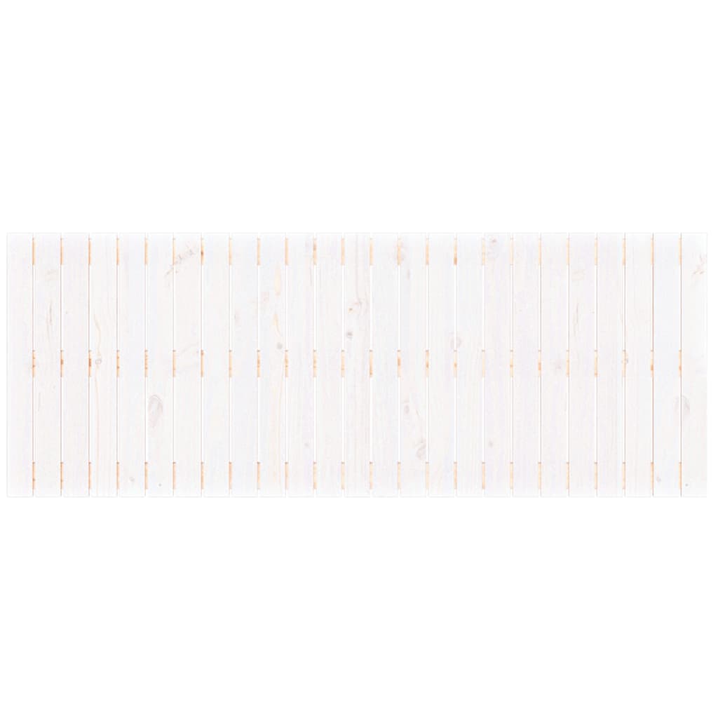 vidaXL fehér tömör fenyőfa fali fejtámla 159,5 x 3 x 60 cm