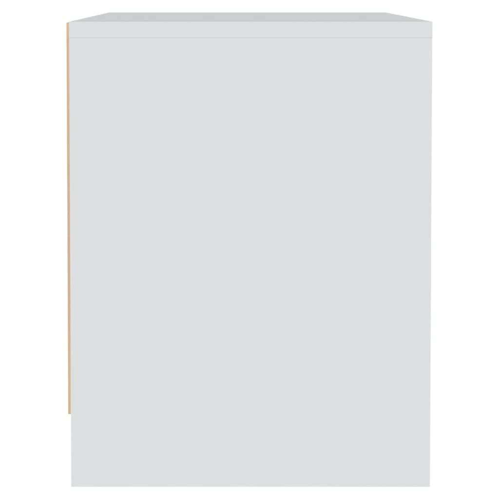 vidaXL 2 db fehér forgácslap éjjeliszekrény 45 x 34 x 44,5 cm