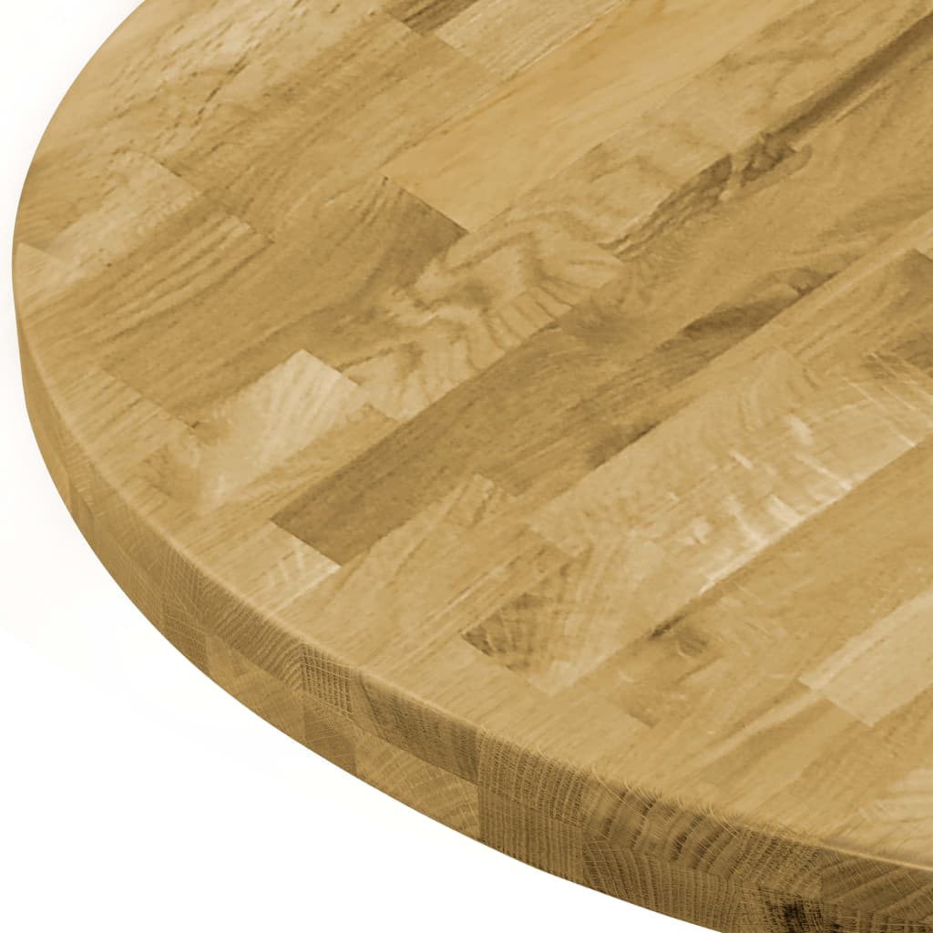 vidaXL kerek tömör tölgyfa asztallap 44 mm 900 mm