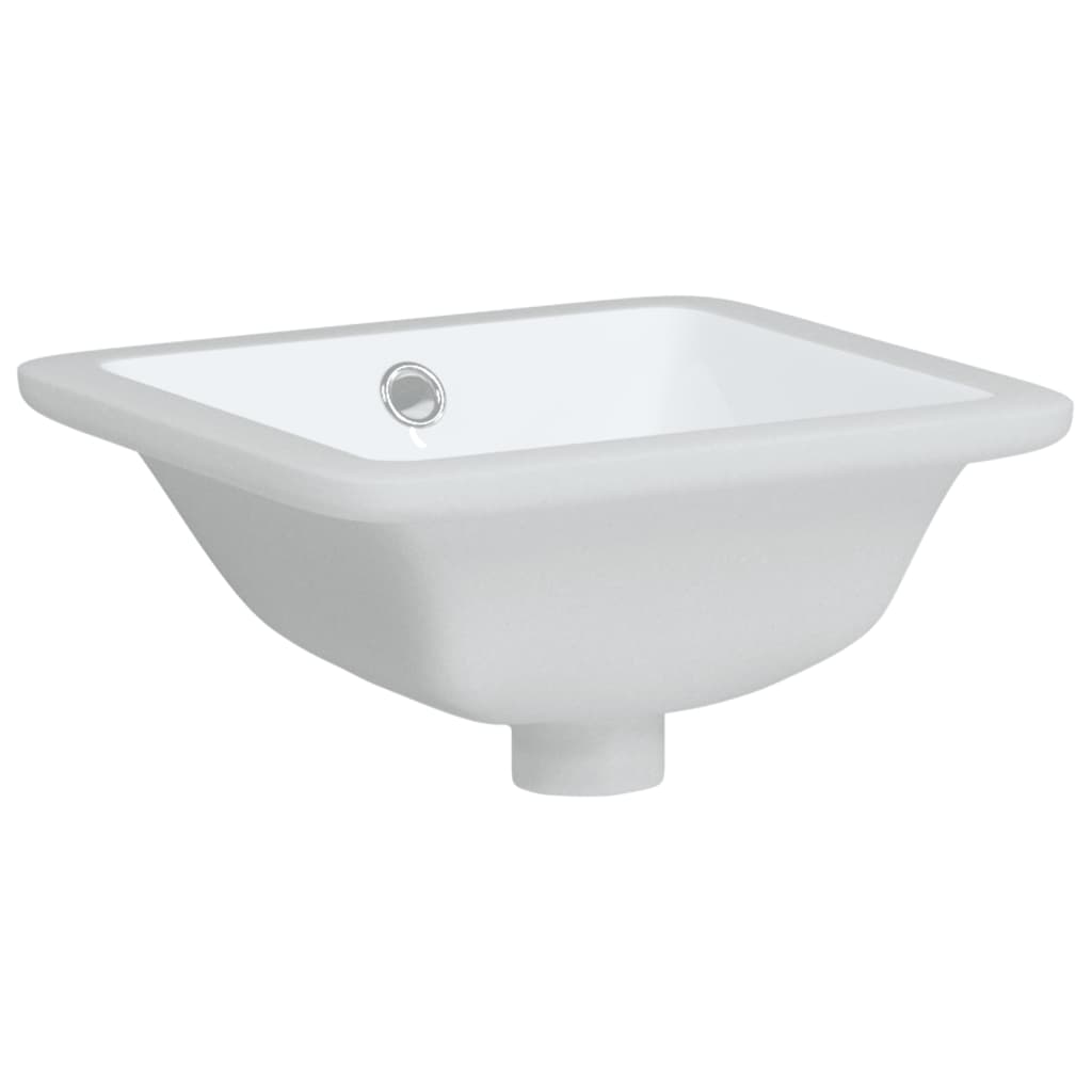 vidaXL fehér négyszögű kerámia fürdőszobai mosdókagyló 30,5x27x14 cm