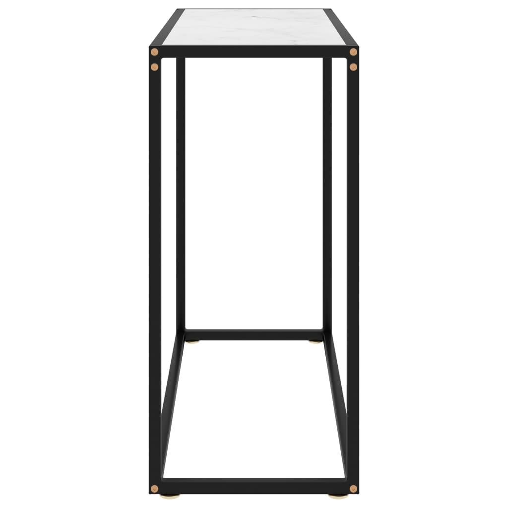 vidaXL fehér edzett üveg tálalóasztal 80 x 35 x 75 cm