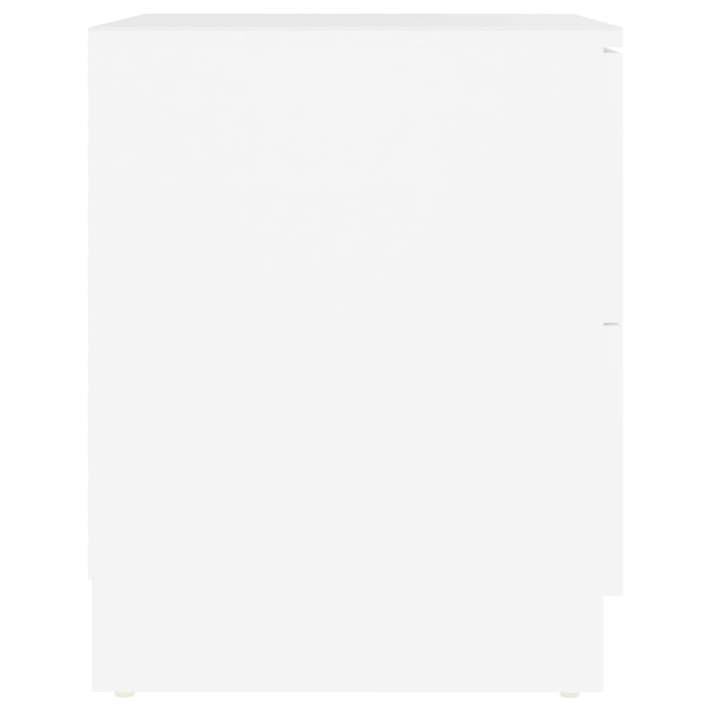 vidaXL 2 db fehér forgácslap éjjeliszekrény 40 x 40 x 50 cm