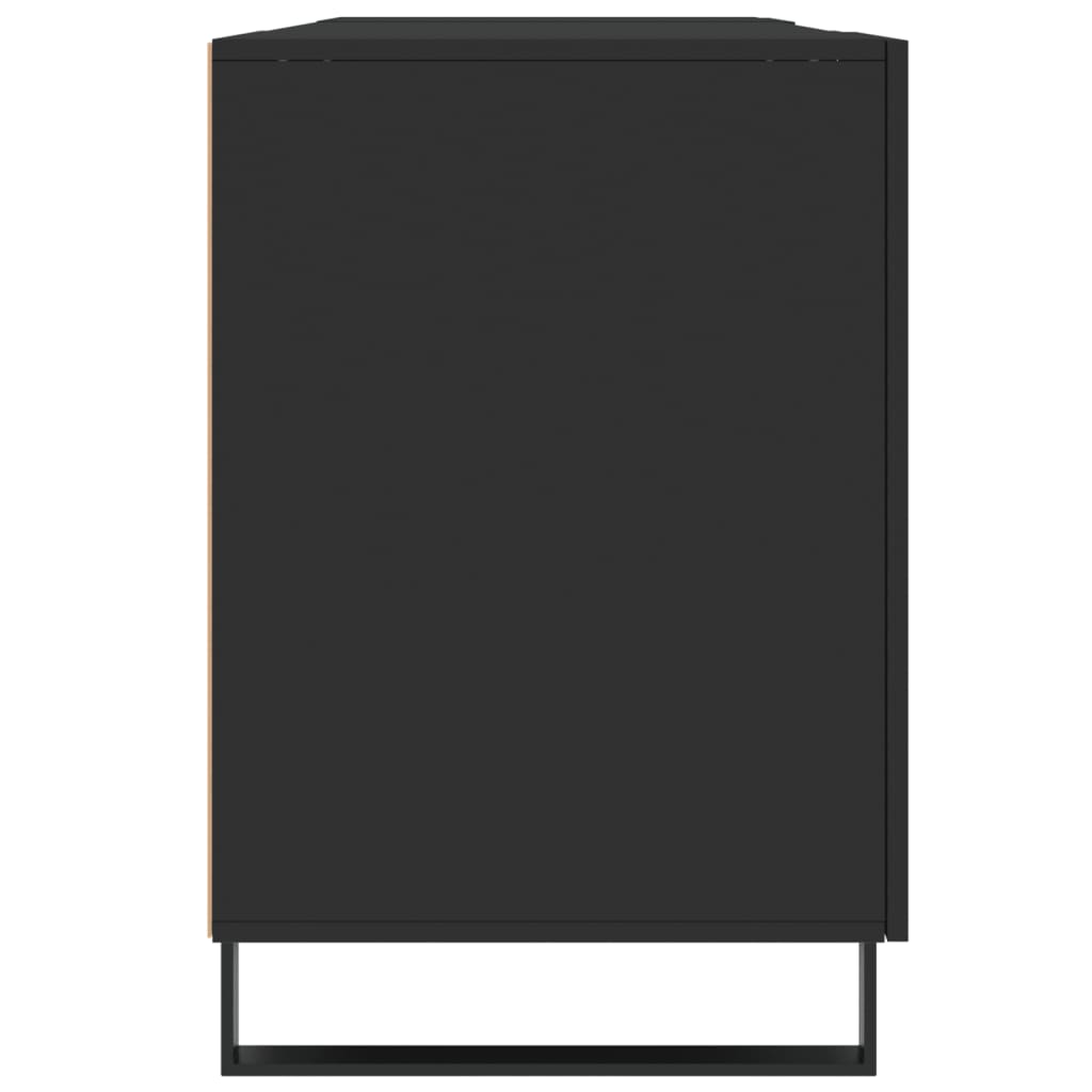vidaXL fekete szerelt fa íróasztal 140x50x75 cm
