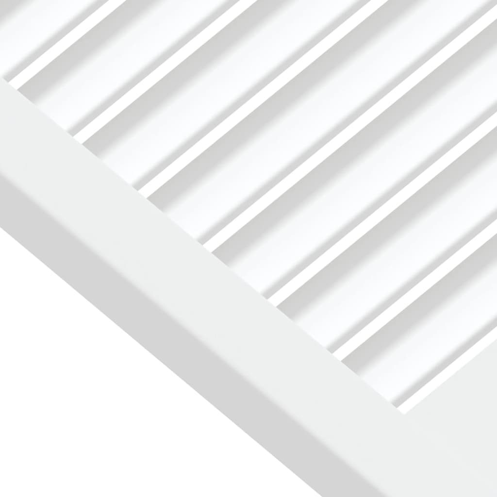 vidaXL 4 db fehér tömör fenyőfa lamellás szekrényajtó 61,5 x 49,4 cm